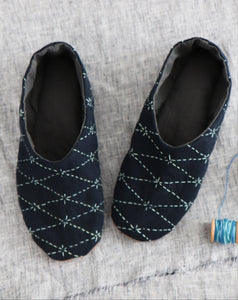 Sashiko Summer Slippers - PDF Tutorial